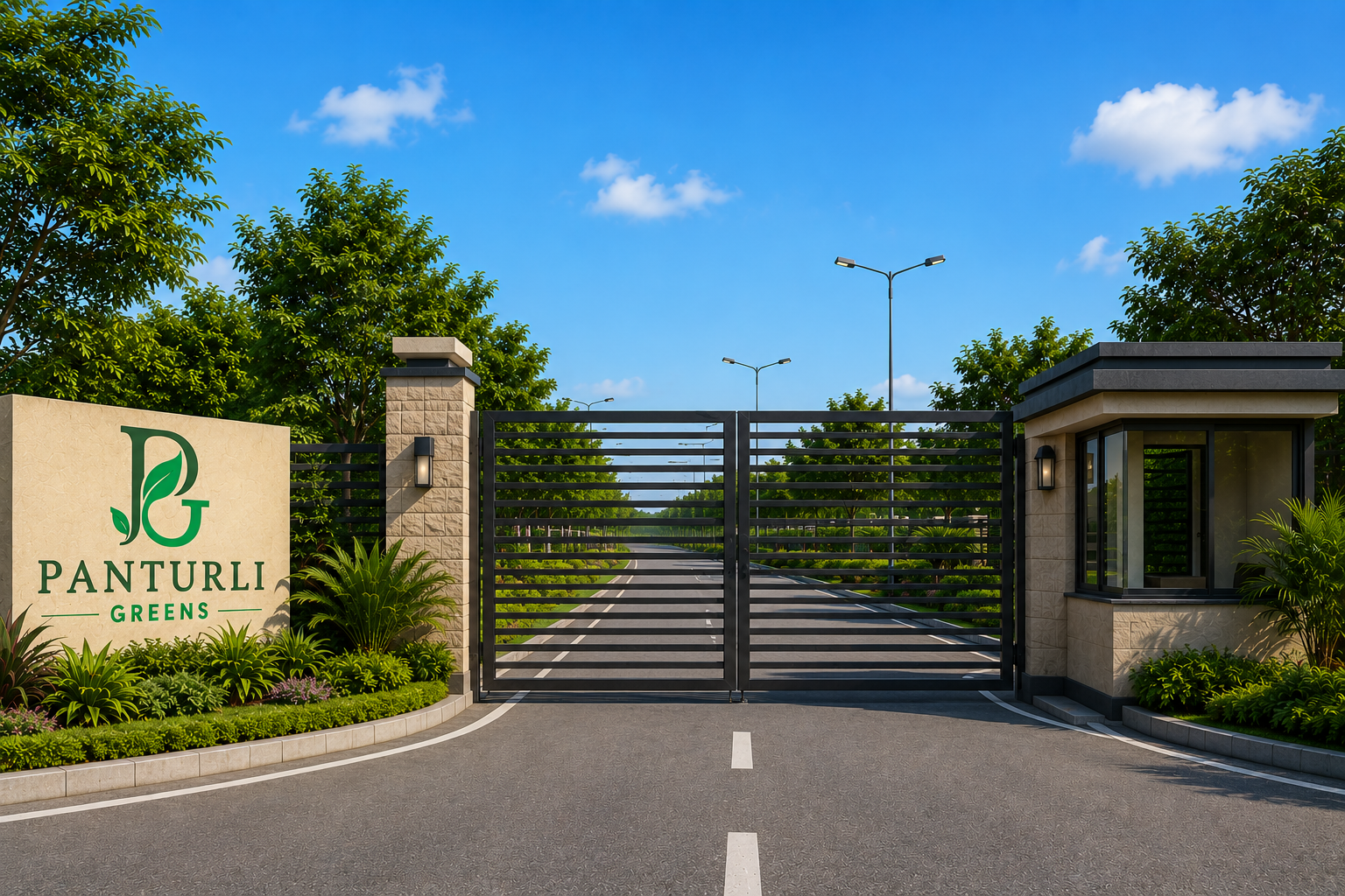 Entrance Road Layout - Panturli Greens