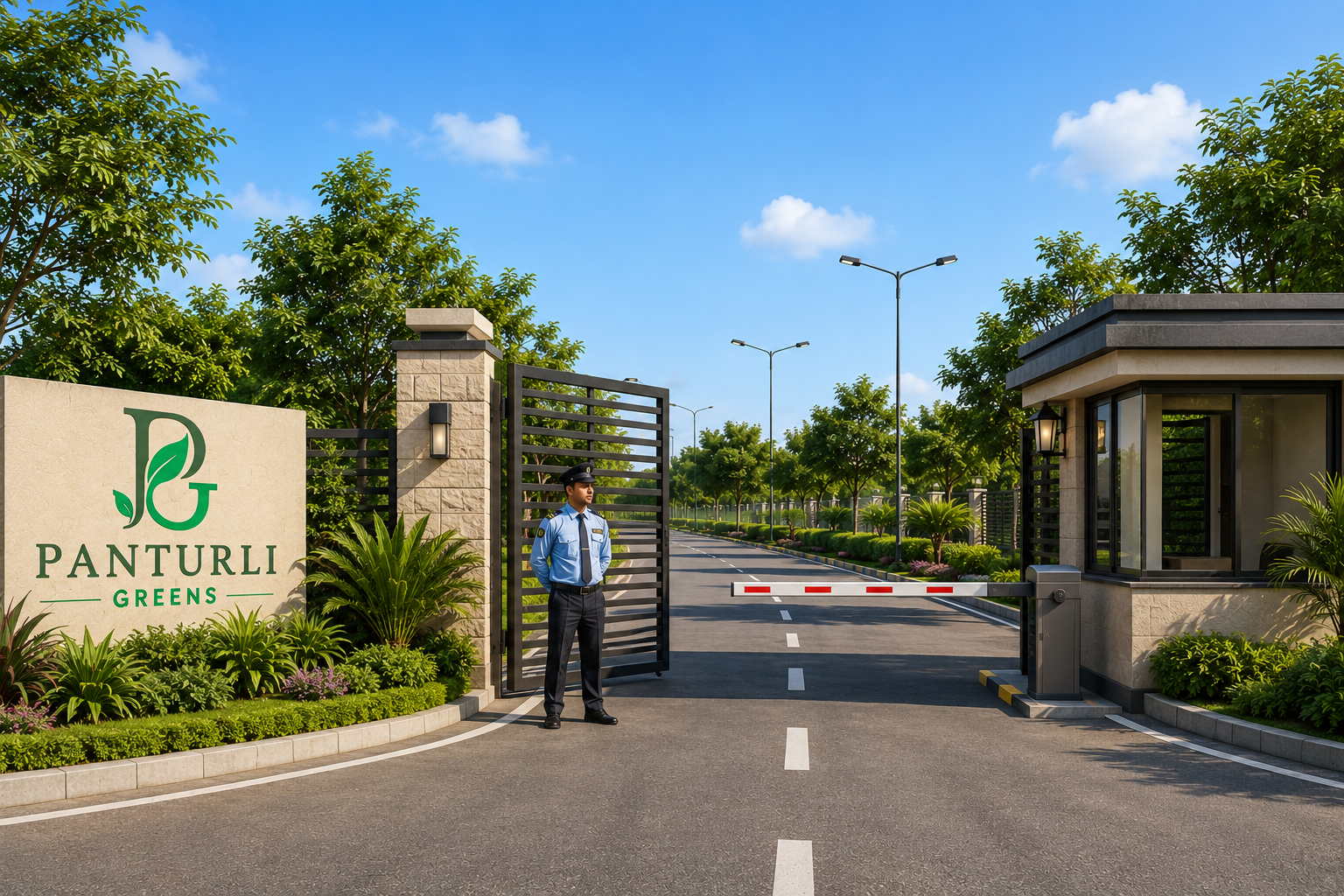 Grand Main Gate View - Panturli Greens